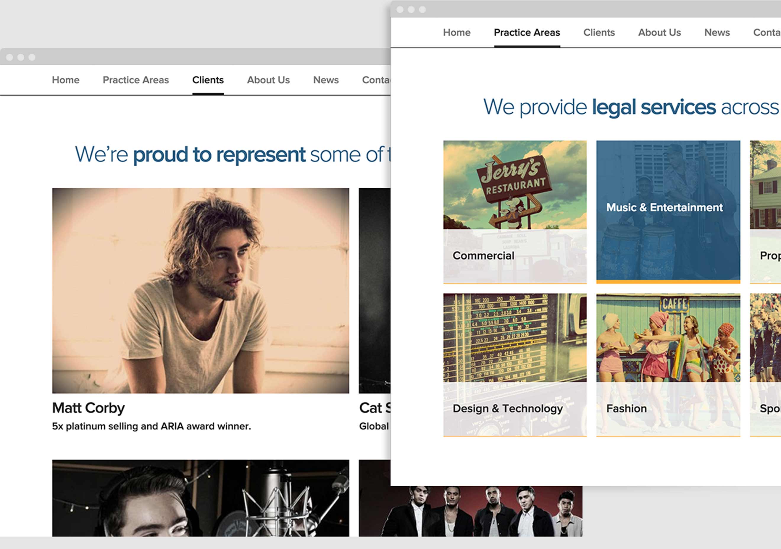 Sanicki Lawyers website UX / UI design