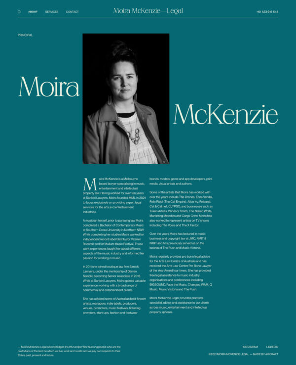 MM—Legal editorial print layout website design